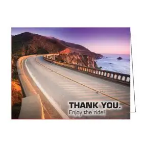 Thank You Card - Shoreline "Enjoy the ride!"