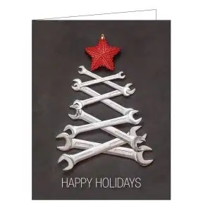 Holiday Card - Wrench Tree
