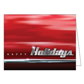 Holiday Card - Chrome Decal