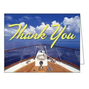 Thank You Card - Boat Deck