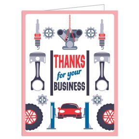 Thank You Card - Car Parts