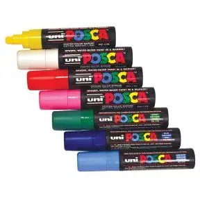 Uni Posca Windshield Markers - 5/8" Tip