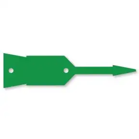 Large Size Vinyl Key Tag - Green
