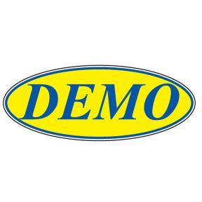 Oval Slogan Windshield Stickers - Blue on Yellow