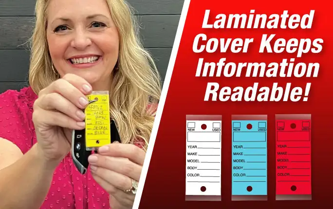 Key Tags Laminated Key Tags Keep Info Readable!