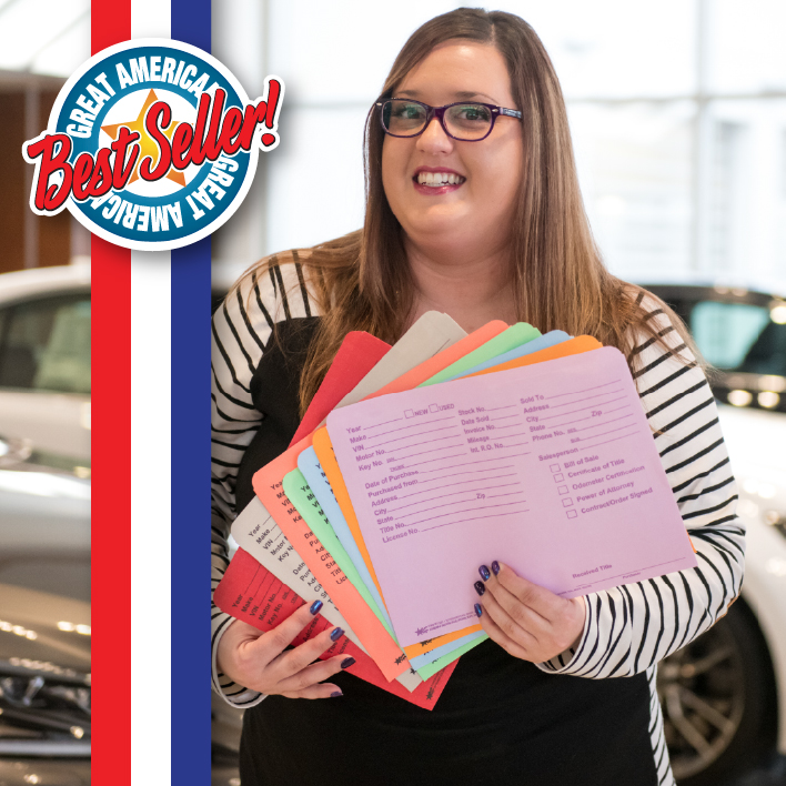 Deal Jackets for easy organization at dealerships.